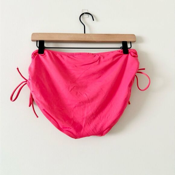 Beach House Two Piece Swimsuit with Tankini Top in Navy White and Pink Bottom 12 - Picture 5 of 6